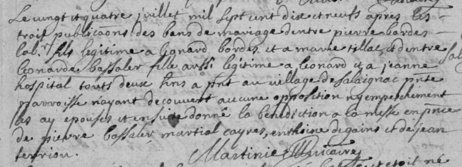 Mariage Bordes Pierre - Bassaler Leonarde 24_07_1719.jpg